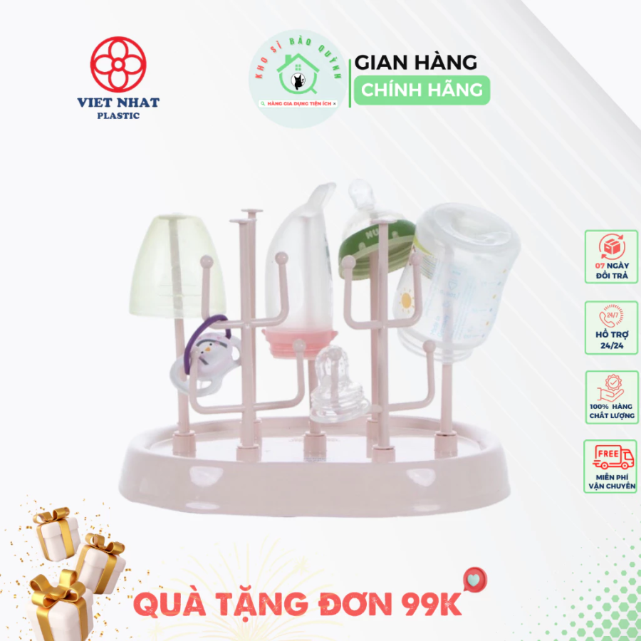 Khay úp tiện ích chân y, úp bình sữa, úp cốc, núm ti thông minh nhựa cao cấp Việt Nhật 5672