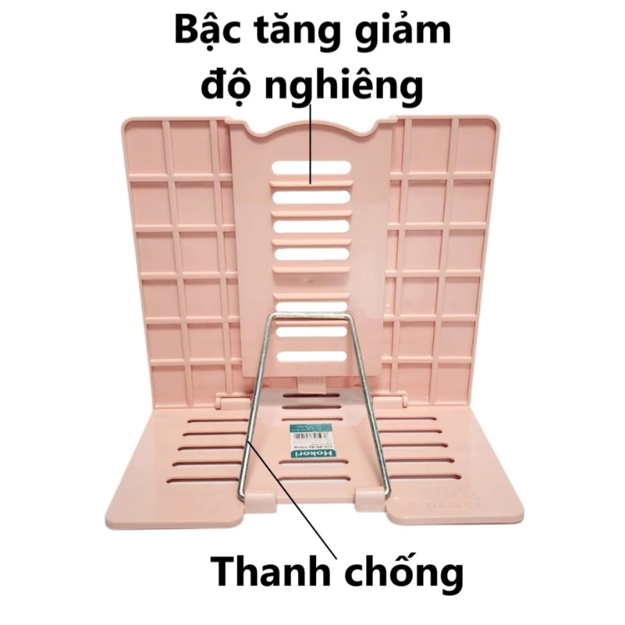 Giá kẹp đỡ sách, đỡ điện thoại để bàn chống cận thị cho bé Việt Nhật 5693 - Giao màu ngẫu nhiên